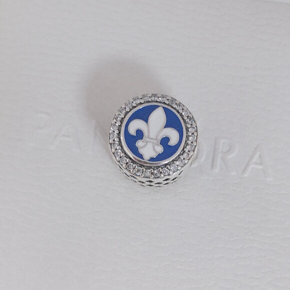 Pandora New Orleans Saints NFL Logo Charm Bead S925 Silver with box - Picture 6 of 6